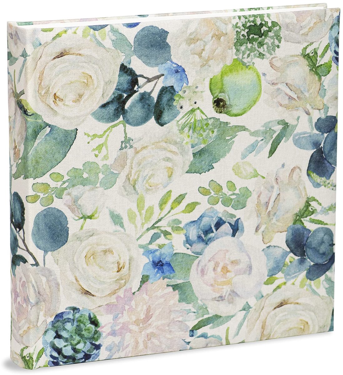 Omgoods - Stof Fotoalbum met Bloemenpatroon, 31 x 31 cm