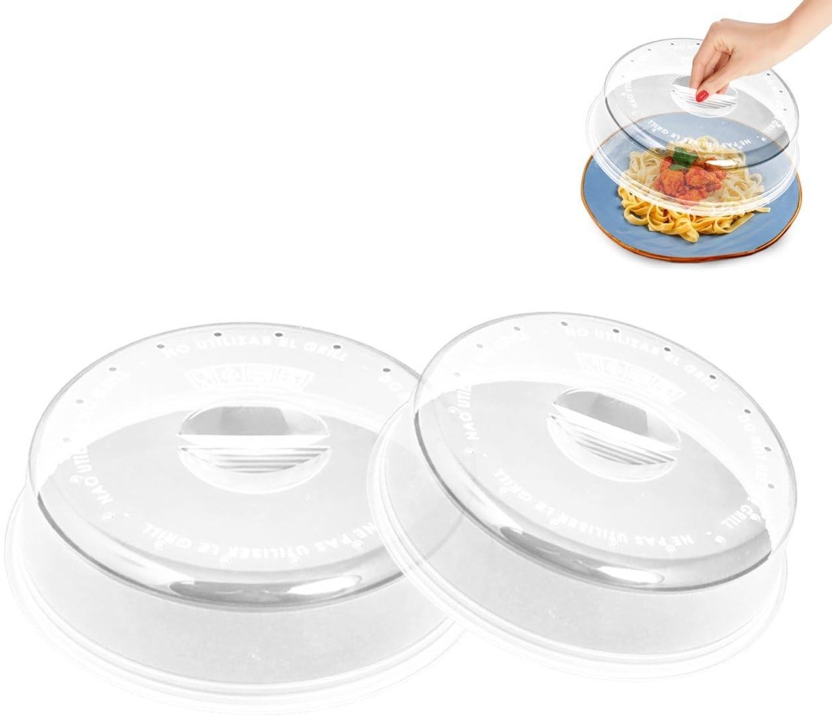 Omgoods - Set van 2 Magnetische Magnetron Deksel voor Voedsel