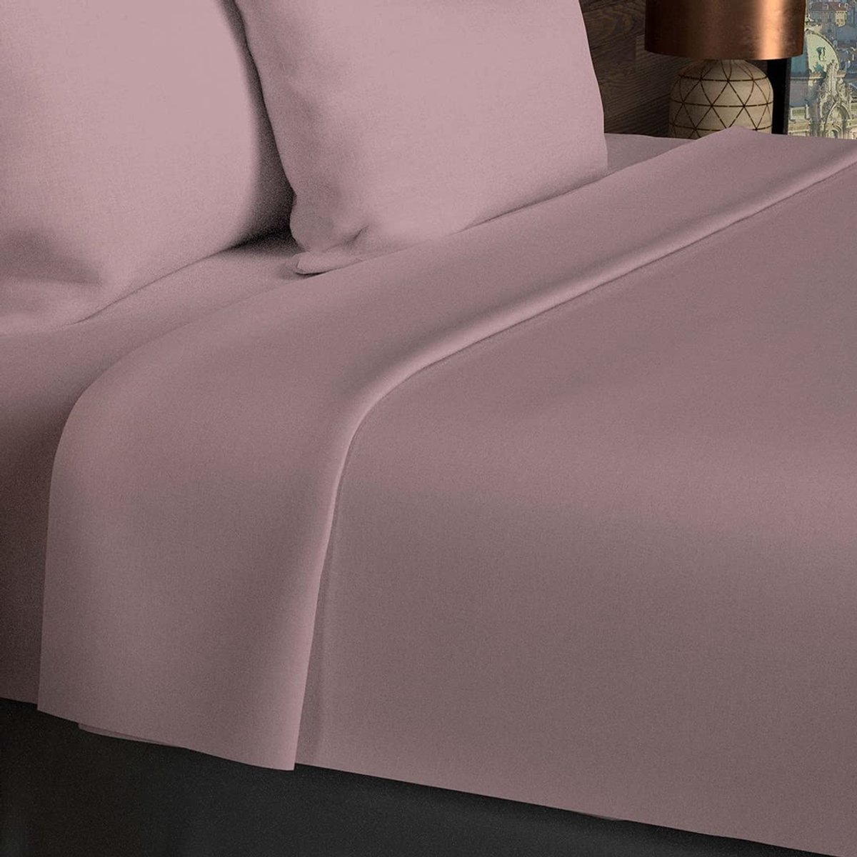 Omgoods - Katoenen Laken 180 x 290 cm in Oudroze