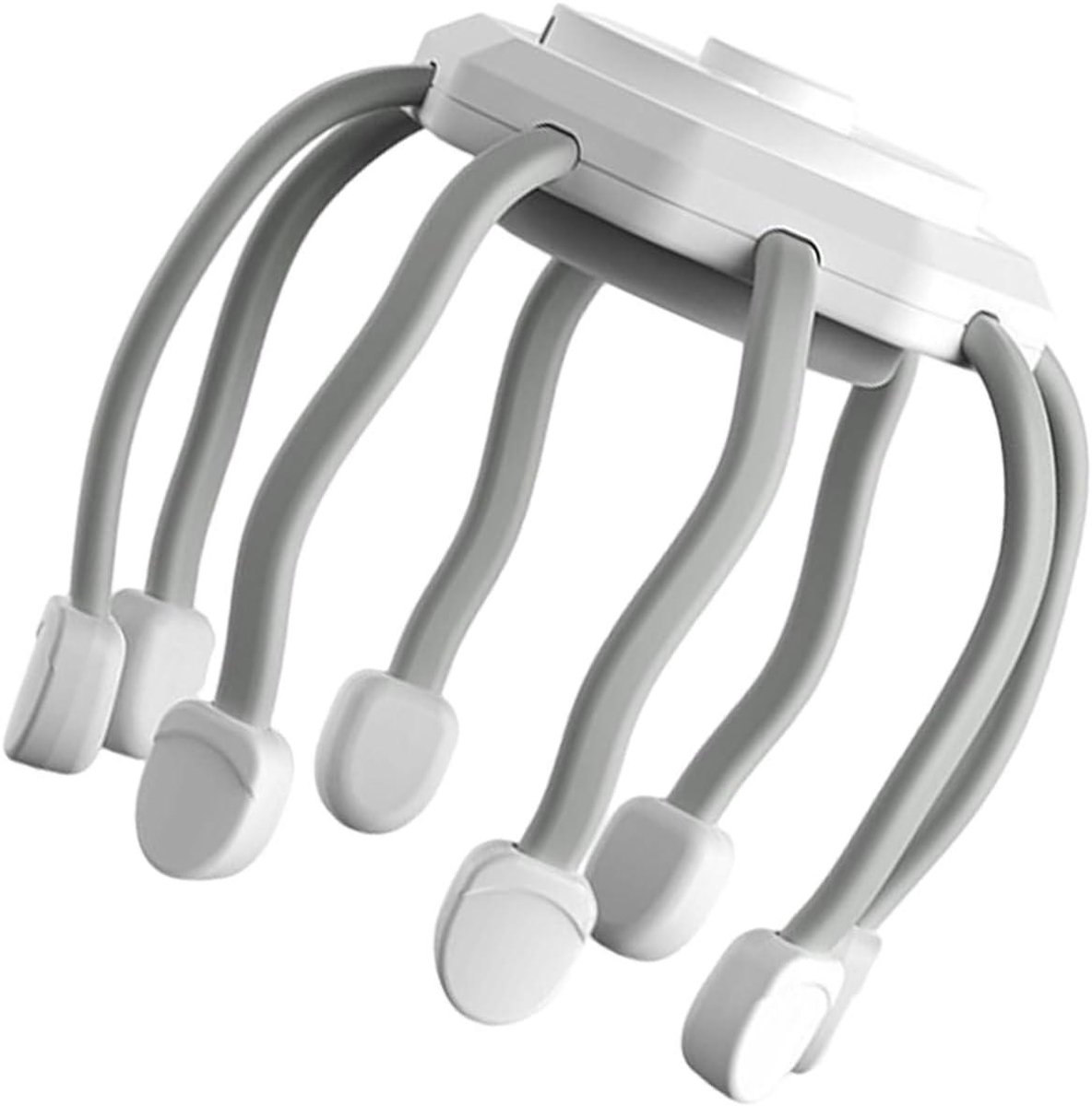 Hoofdmassager - Hoofd Relaxer - Ontspanning Bevorderen - 8 Massag Knoppen - 16 x 16 x 16 cm - Wit