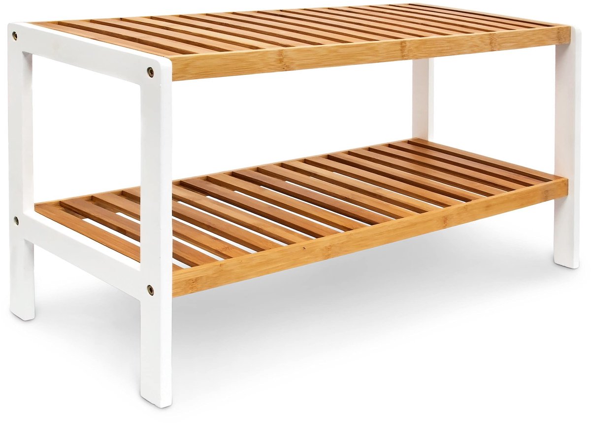Omgoods - Bamboe Schoenenrek met 2 Planken