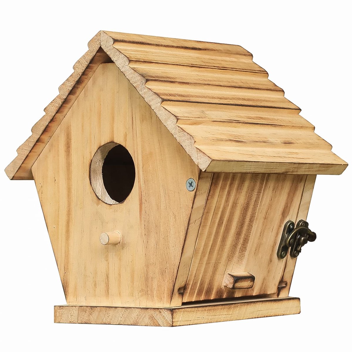 Omgoods - Houten Vogelhuis voor Buiten - Ideaal voor Blauwe Vogel en Vogelkijkers