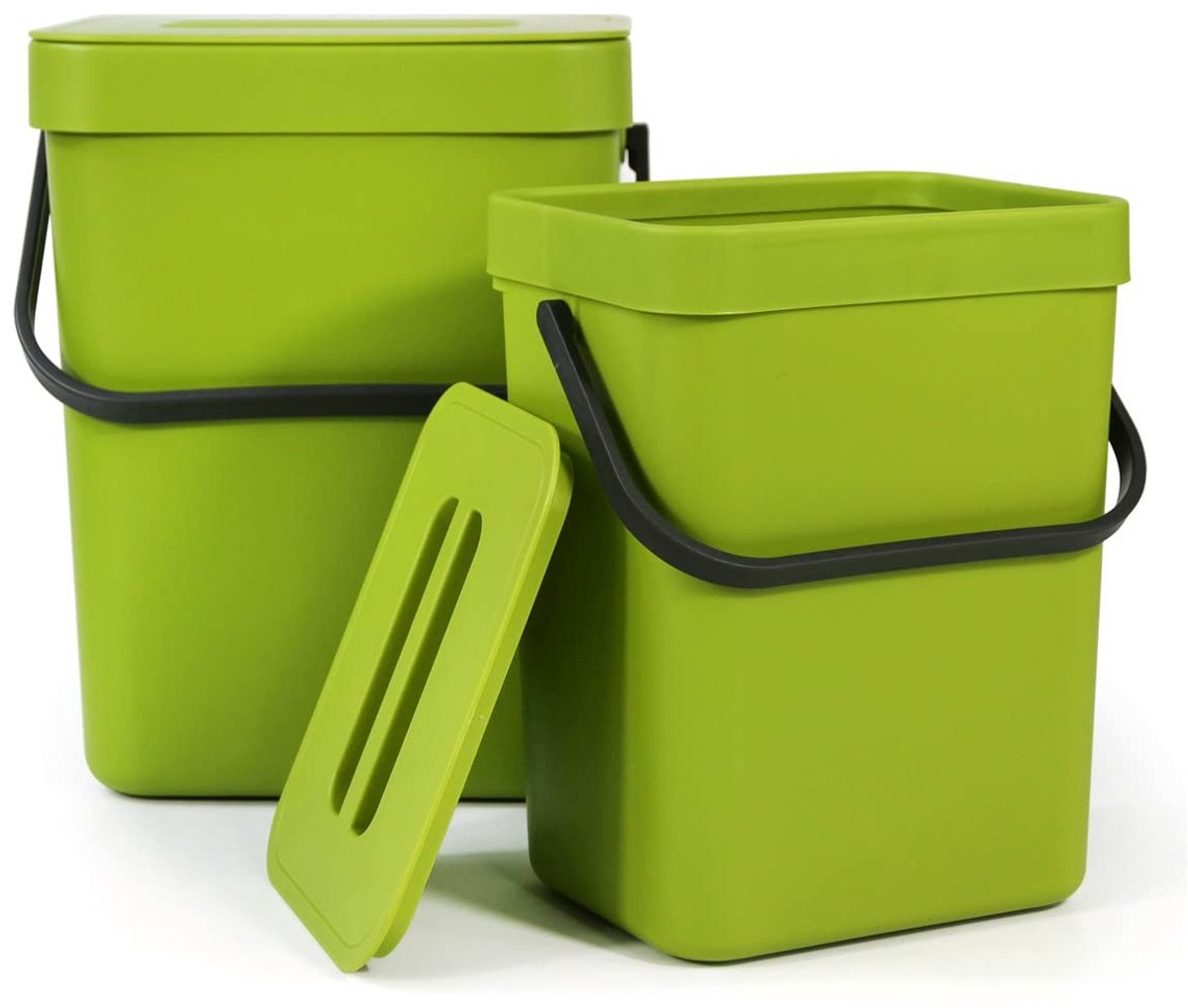 Omgoods - Set van 2 Hangende Compost Bakken voor Keuken (5L + 3L)