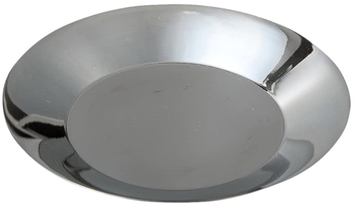 Omgoods - RVS Kaarsenplate 10 cm Gepolijst