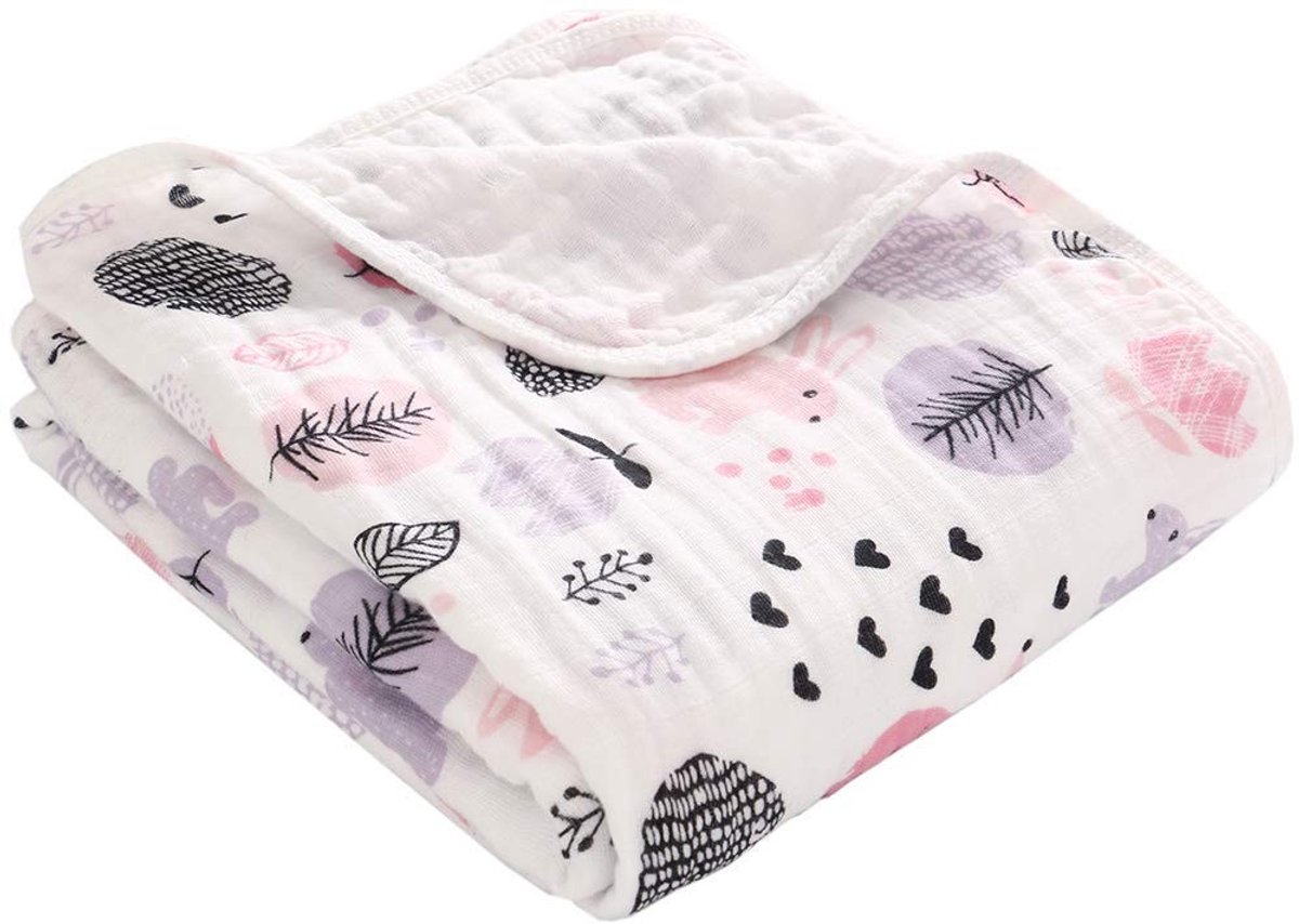 Omgoods - Katoenen Swaddle Dekentje voor Baby's 110 x 150 cm
