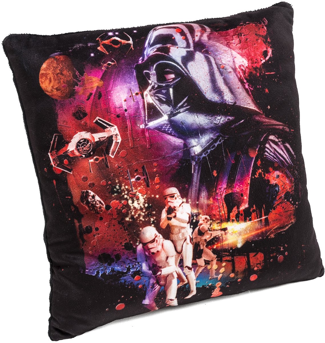 Omgoods - Decoratief Kussen met Sterrenpatroon 40x40 cm Natuurlijk