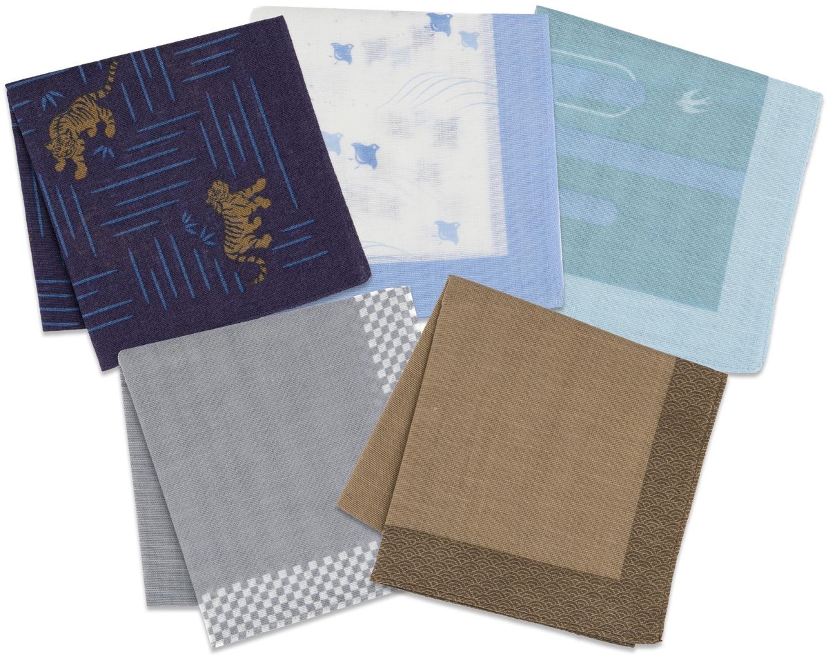 Omgoods - Japanse Handkerchief met Geluksontwerp, Geschikt als Cadeau