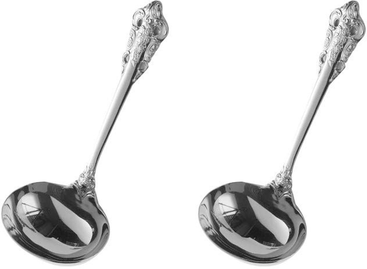 Omgoods - Luxe 2-Delige Bestekset met Barok Ontwerp