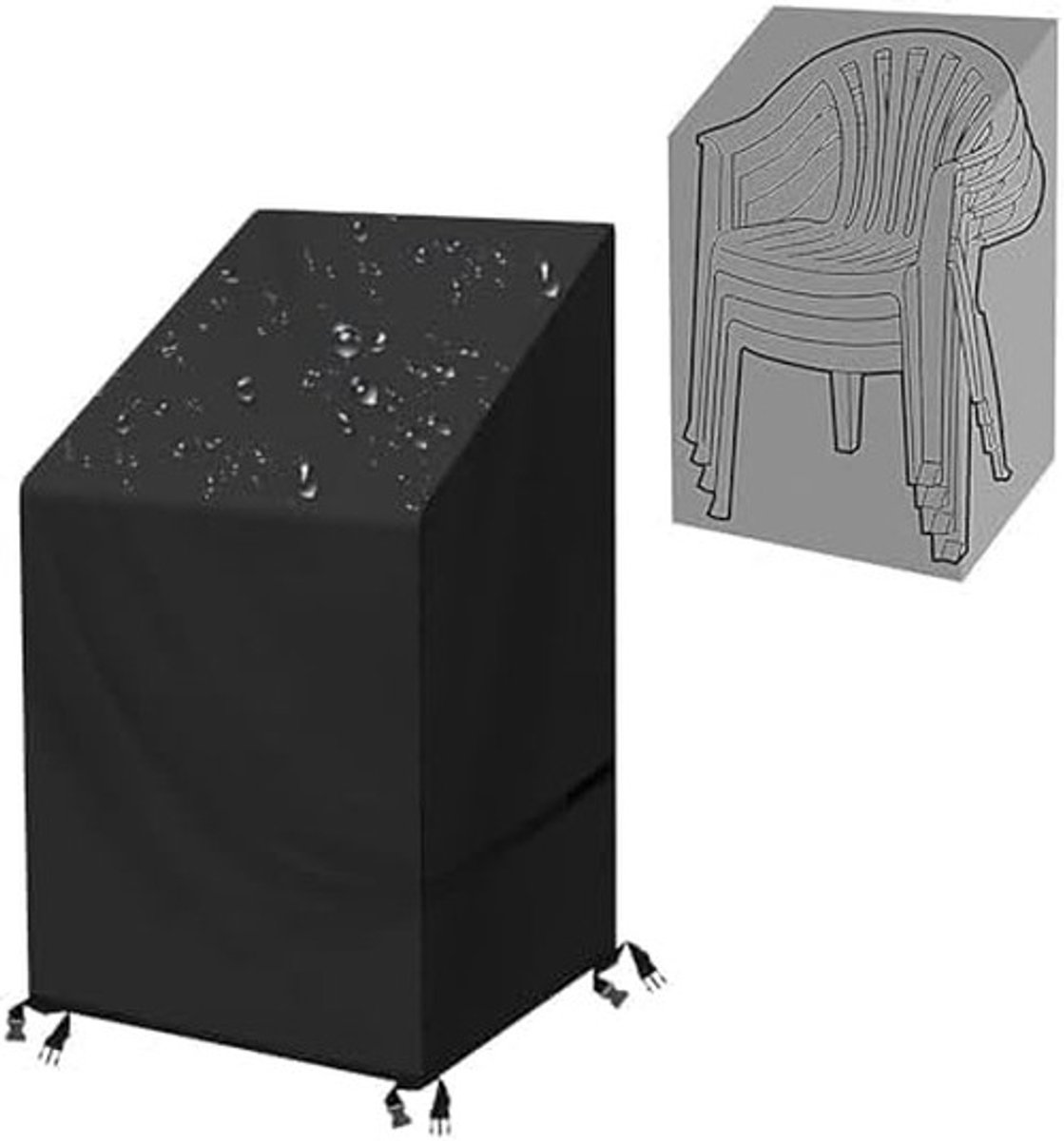 Omgoods - Beschermhoes voor Tuinstoelen Waterdicht Set van 2