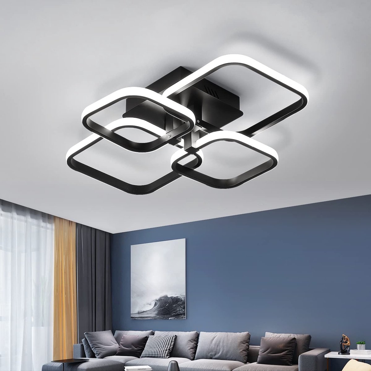 Omgoods - Moderne LED Plafondlamp 60W voor Woonkamer en Keuken