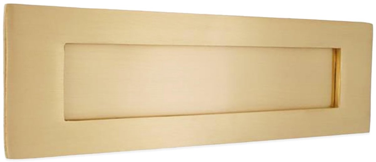 Omgoods - Traditionele Postbrievenbus van Massief Messing met Briefplaat