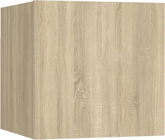 TV Meubel Set - TV Kast - Woonkamer Inrichten - Veel Opbergruimte - 7-Delig - Sonoma Eiken — afbeelding 2