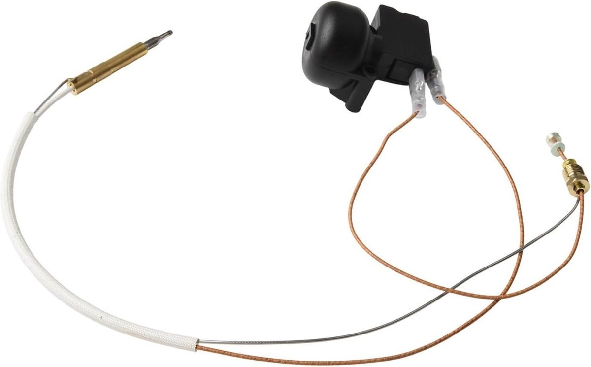 Terrasverwarmer Reparatieset - Thermokoppel Kantelschakelaar - Reparatie Verwarming - 350mm Draadlengte M8x1 - 2 stuks - Zilver