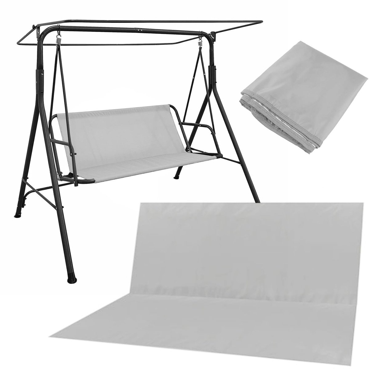Omgoods - Vervangende Schommelstoelhoes - Waterdichte Tuin Swing Kussenhoes van 900D Oxford