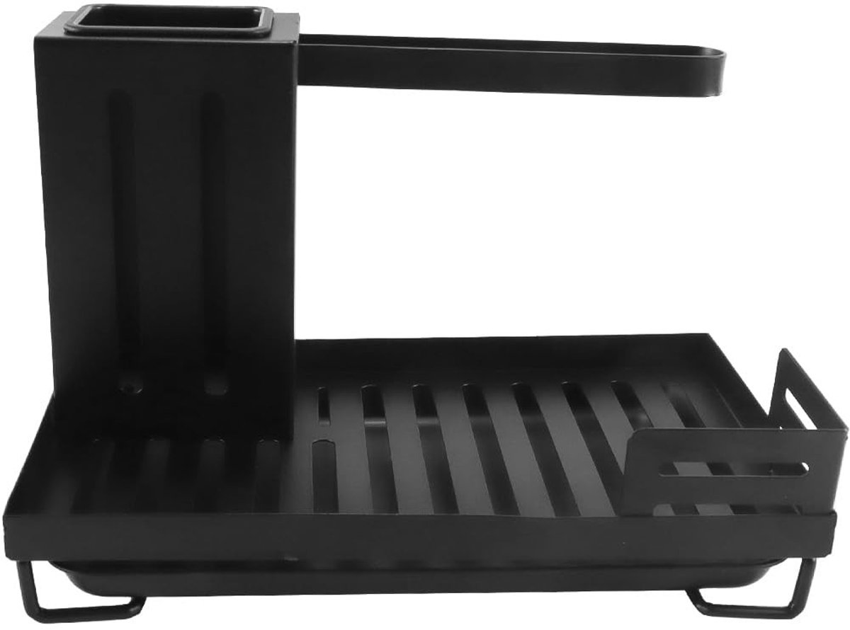 Omgoods - Keuken organizers voor spons en doek - Zelfklevend - Zwart