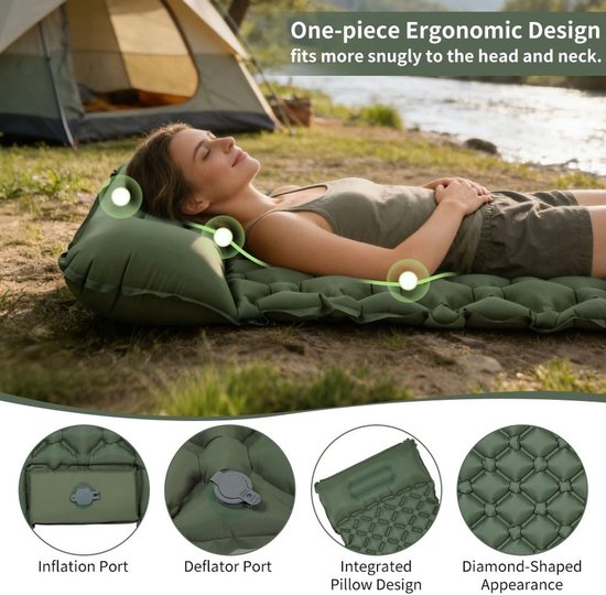 Omgoods - Lichtgewicht Inflatable Slaapmat voor Camping — afbeelding 3