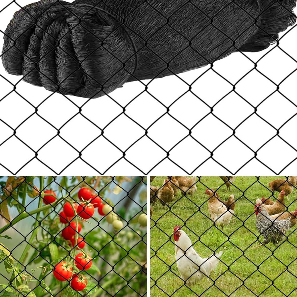Omgoods - Vogelbeschermnet van 15 x 15 m voor Tuin en Vijver