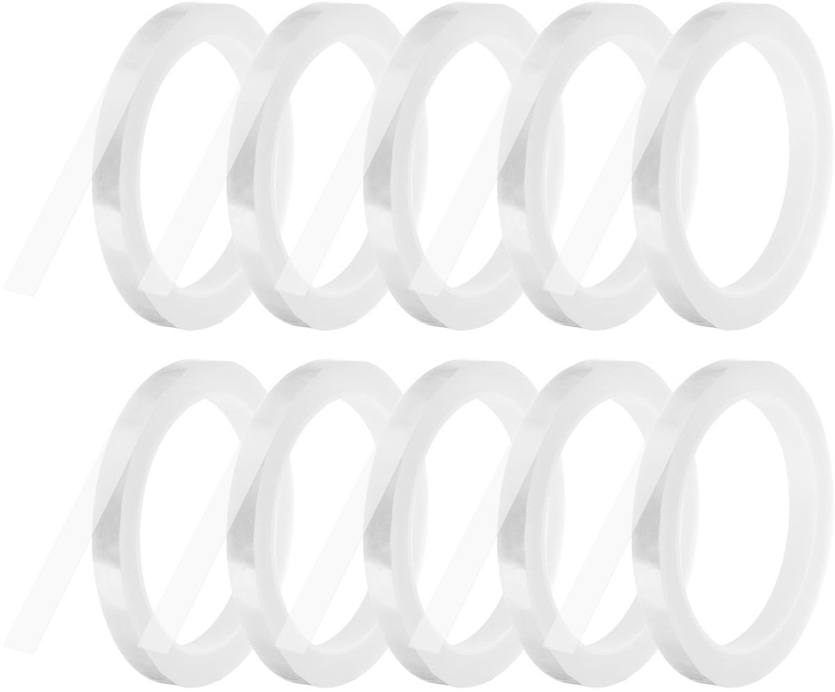 Omgoods - Set van 10 Rollen Zelfklevende Grafische Tape, 10 mm x 50 m