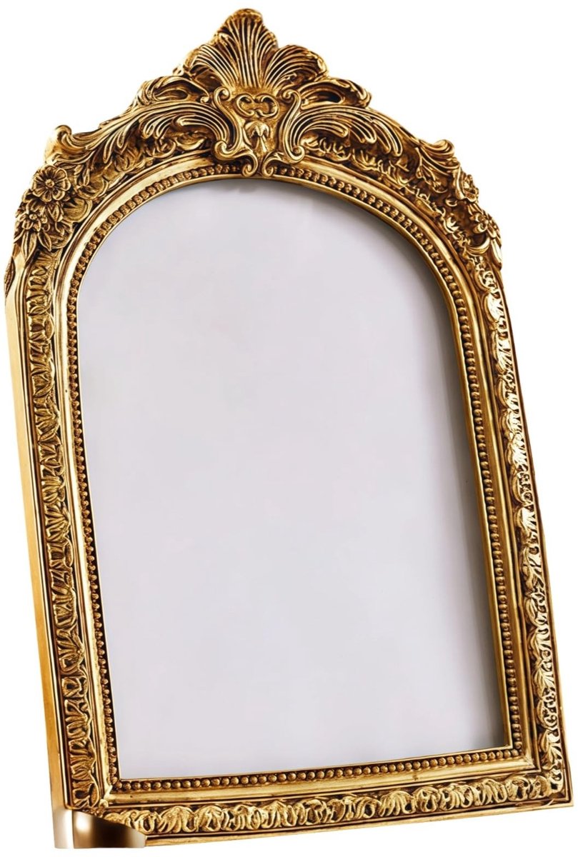 Omgoods - Retro Gouden Boog Fotolijst - Vintage Decoratie voor 5,5 x 8,8 inch Foto's