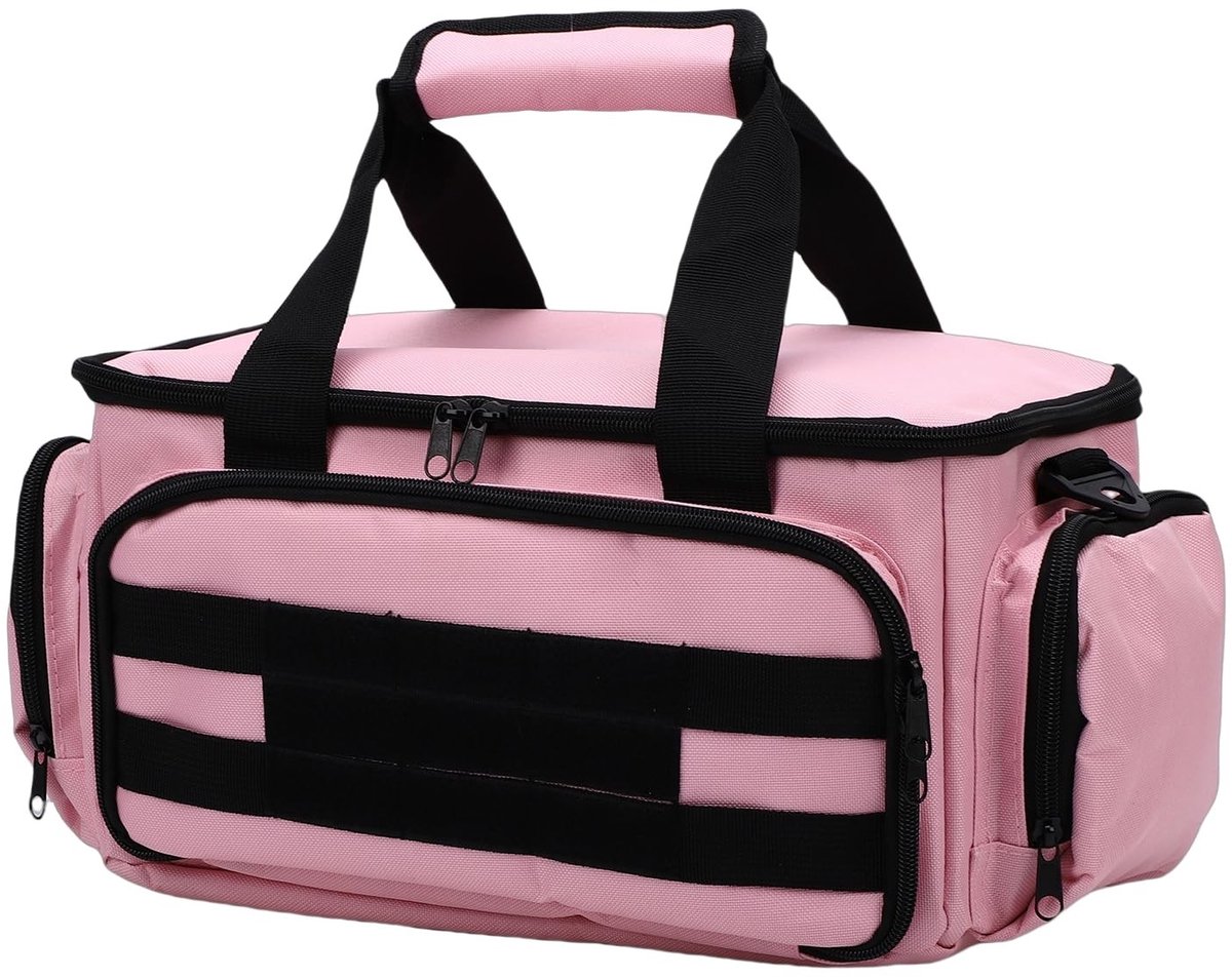 Omgoods - Roze Gereedschapstas van Nylon met Grote Capaciteit en Compartimenten