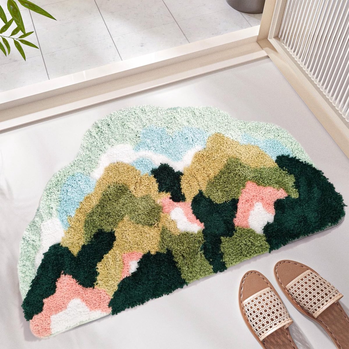 Omgoods - Wald Series Badmat met Cartoon Design - 50x80 cm, Antislip en Absorberend