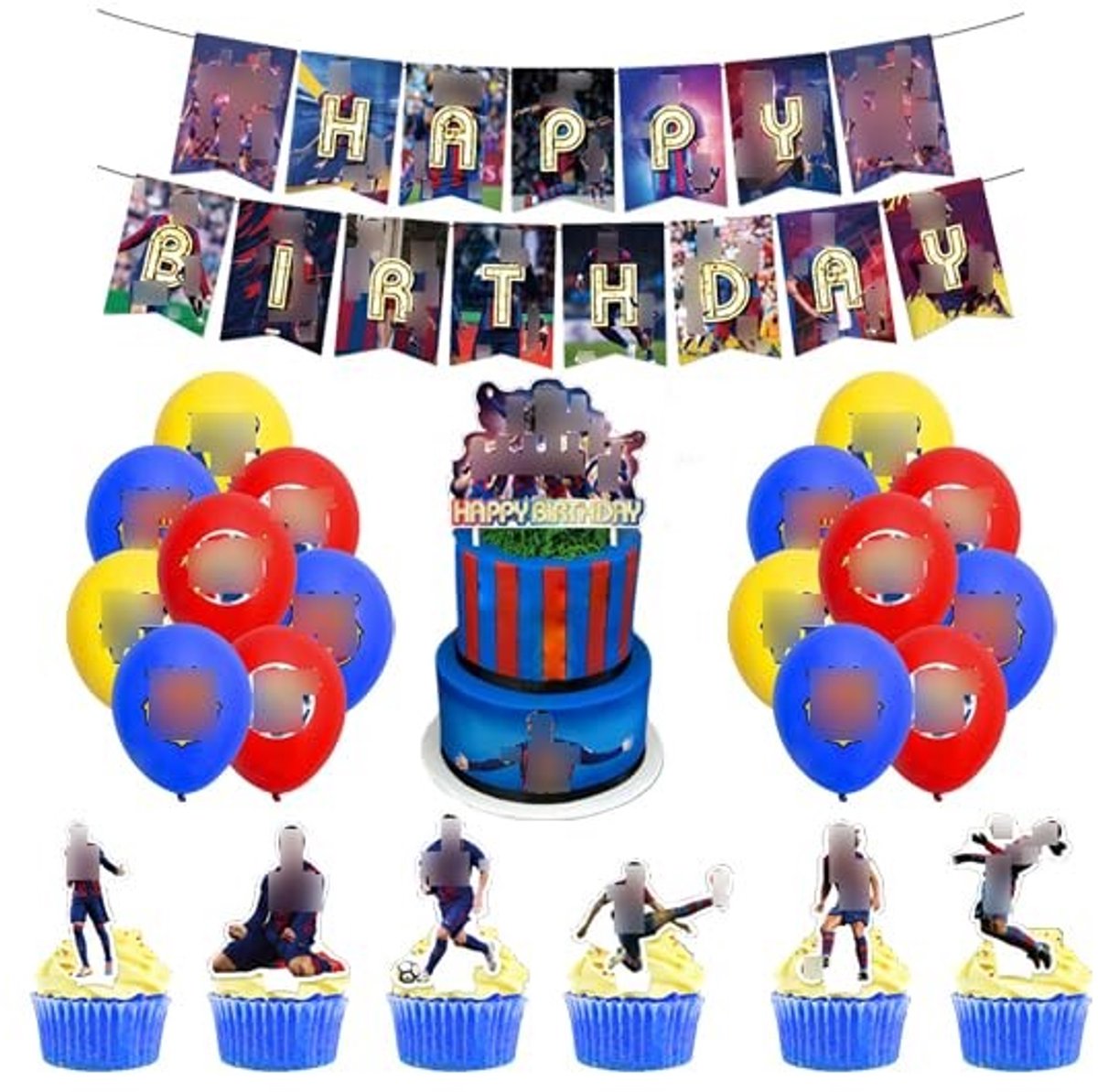 Omgoods - Verjaardagsdecoratie Set met Ballonnen en Banner
