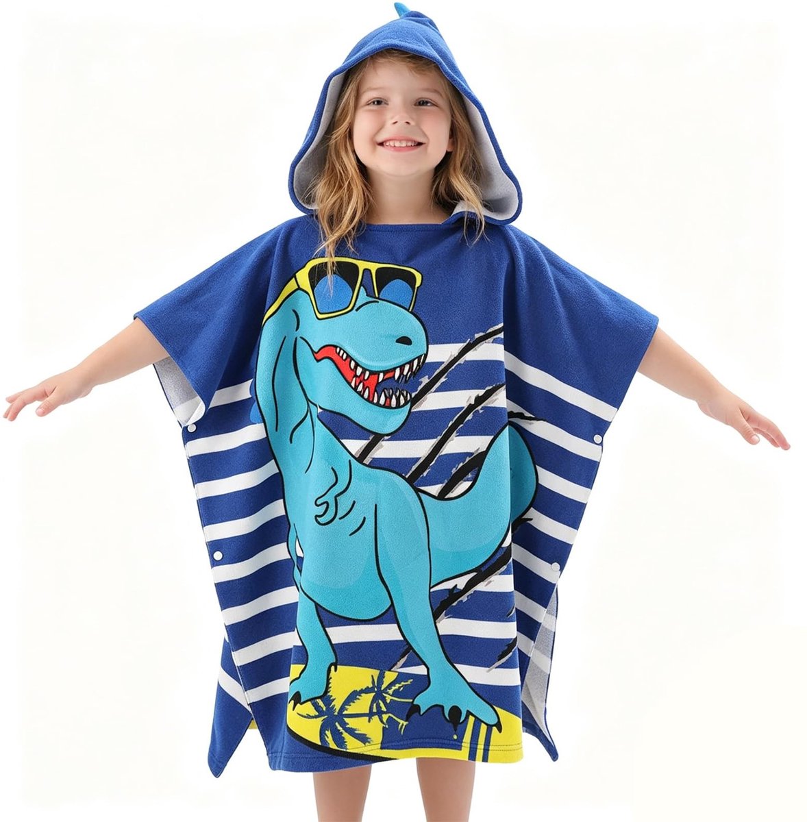 Omgoods - Badhanddoek met Dinosaurus Capuchon voor Kinderen, Schattig Ontwerp