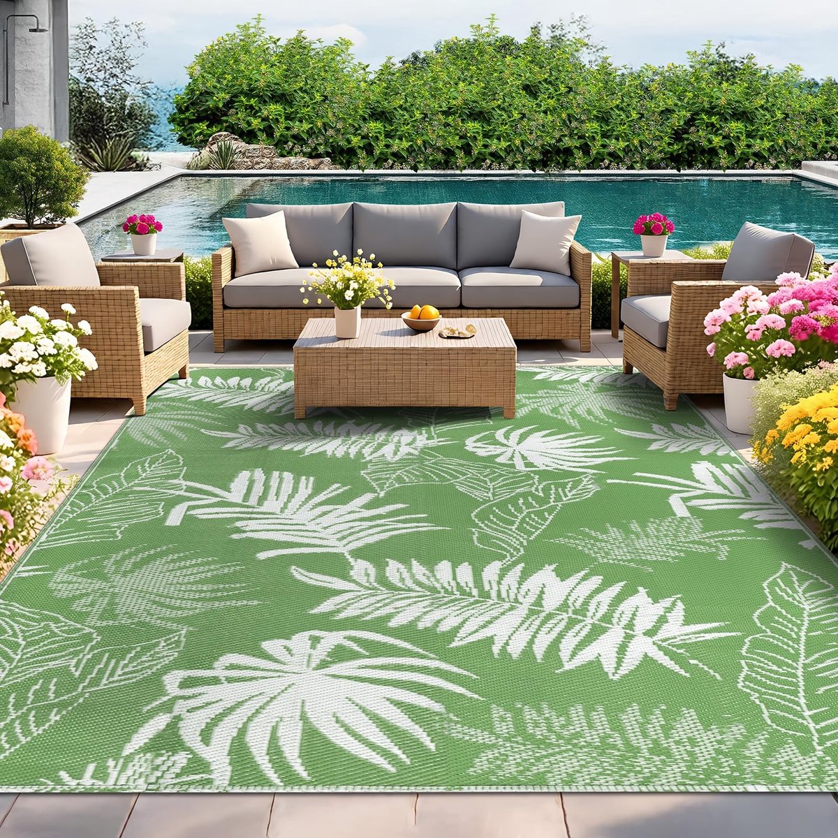 Omgoods - Waterdichte Reversible Tuinmat 180x270 cm