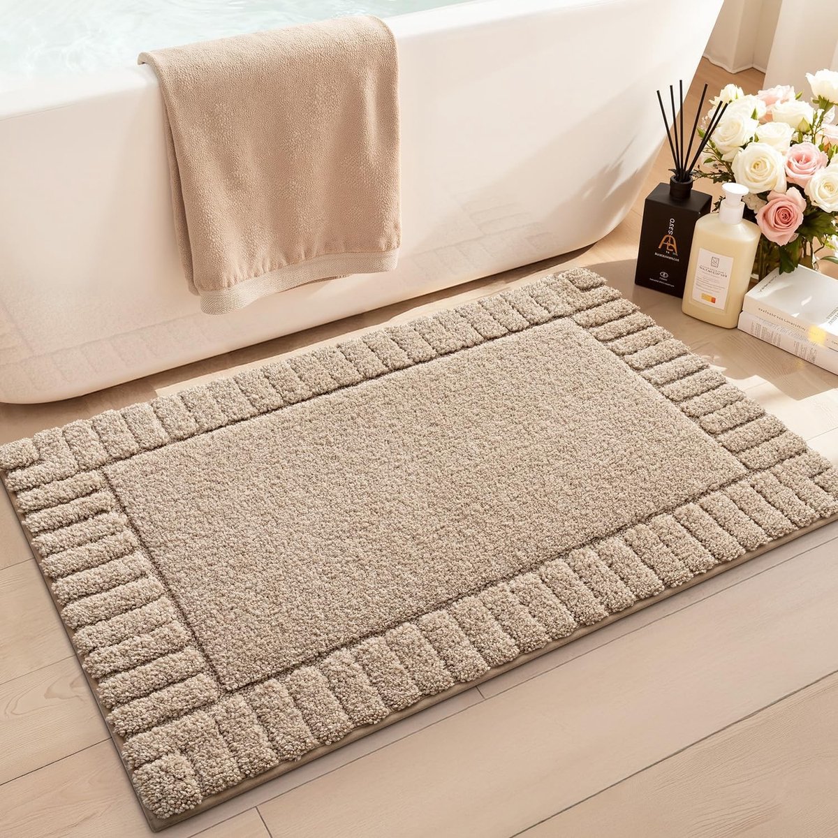 Omgoods - Absorbente Badmat met Antislip Onderkant en Snelle Droging, 50 x 80 cm