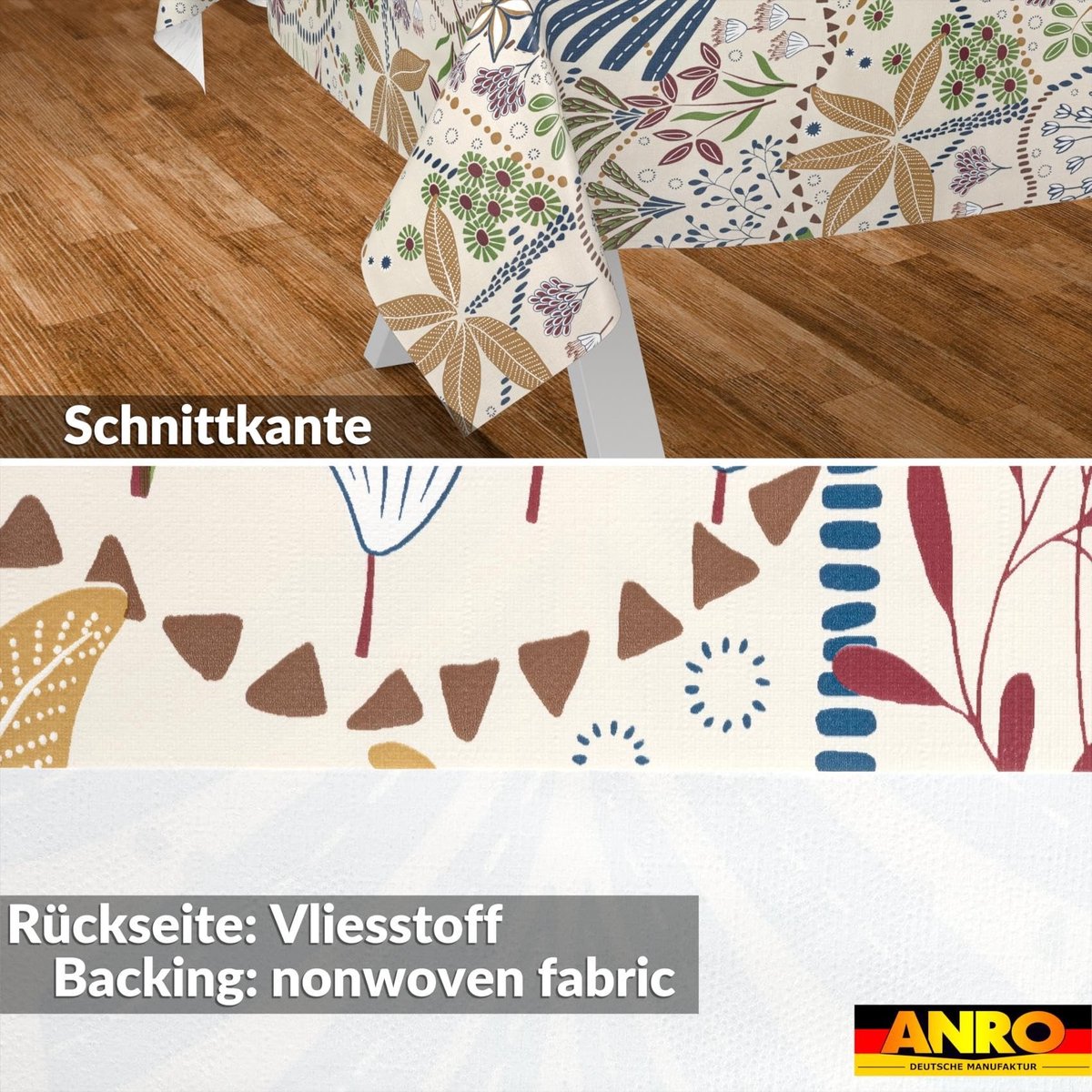 Omgoods - Waterdichte Oilcloth Tafelkleed voor Tuinmeubels 180 x 140 cm