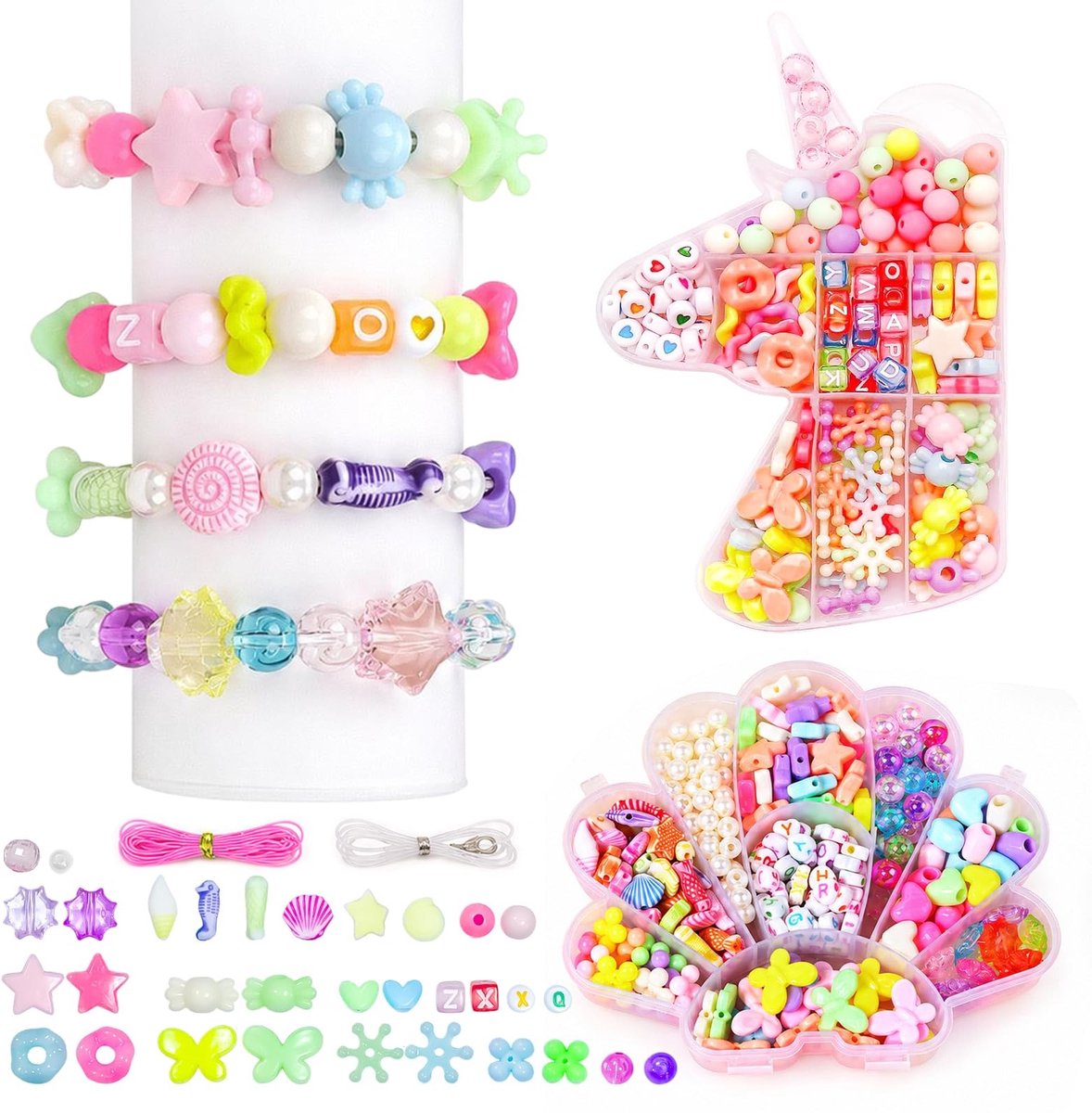Omgoods - Creatieve Kralen Set voor Kinderen met Thema Eenhoorn