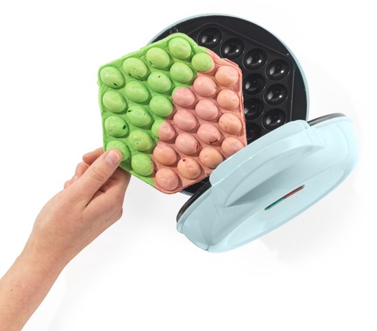Giles & Posner Bubble Waffle Maker - Antiaanbaklaag PFFAS-vrij - blauw van Giles & Posner — afbeelding 3