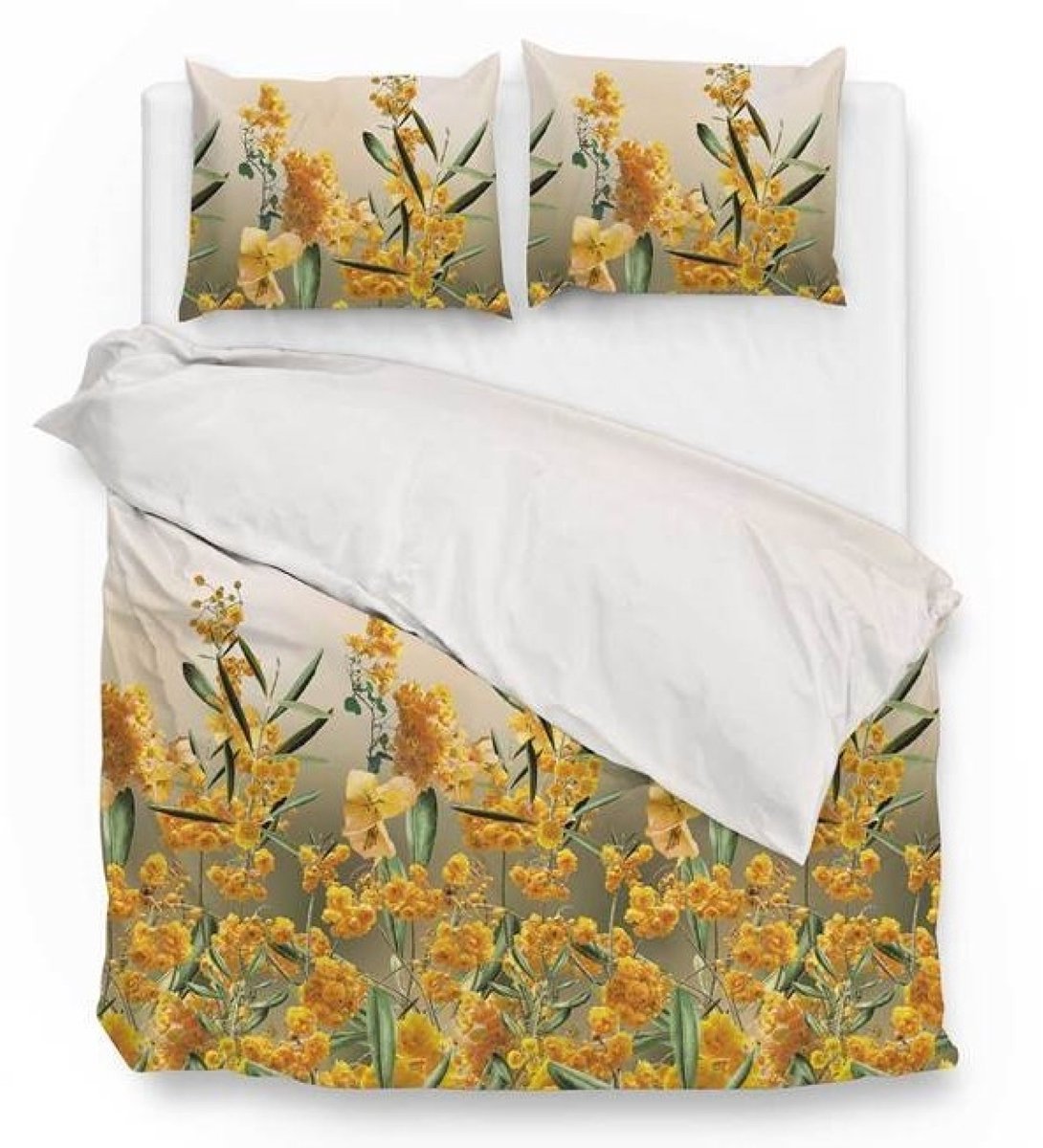 Zo! Home ZoHome Fince Dekbedovertrek - Eenpersoons - 140x200/220 cm - Yellow