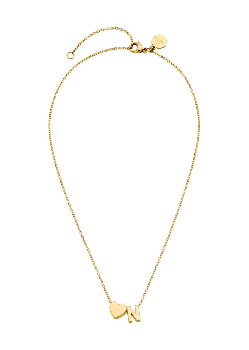 PURELEI Ketting Letter Heart N