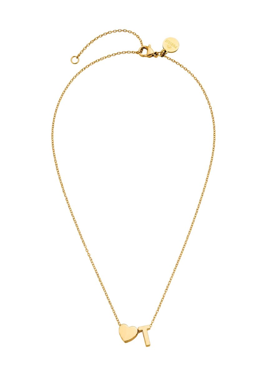 PURELEI Ketting Letter Heart T