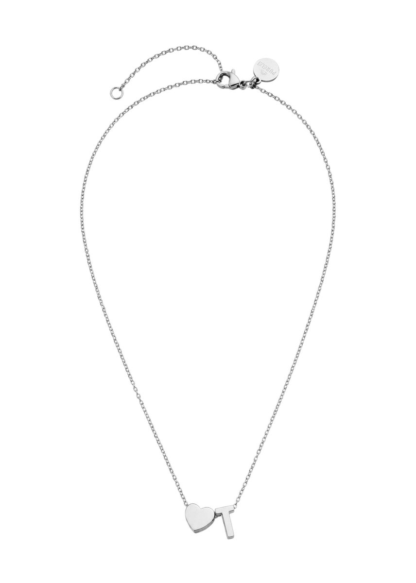 PURELEI Ketting Letter Heart T