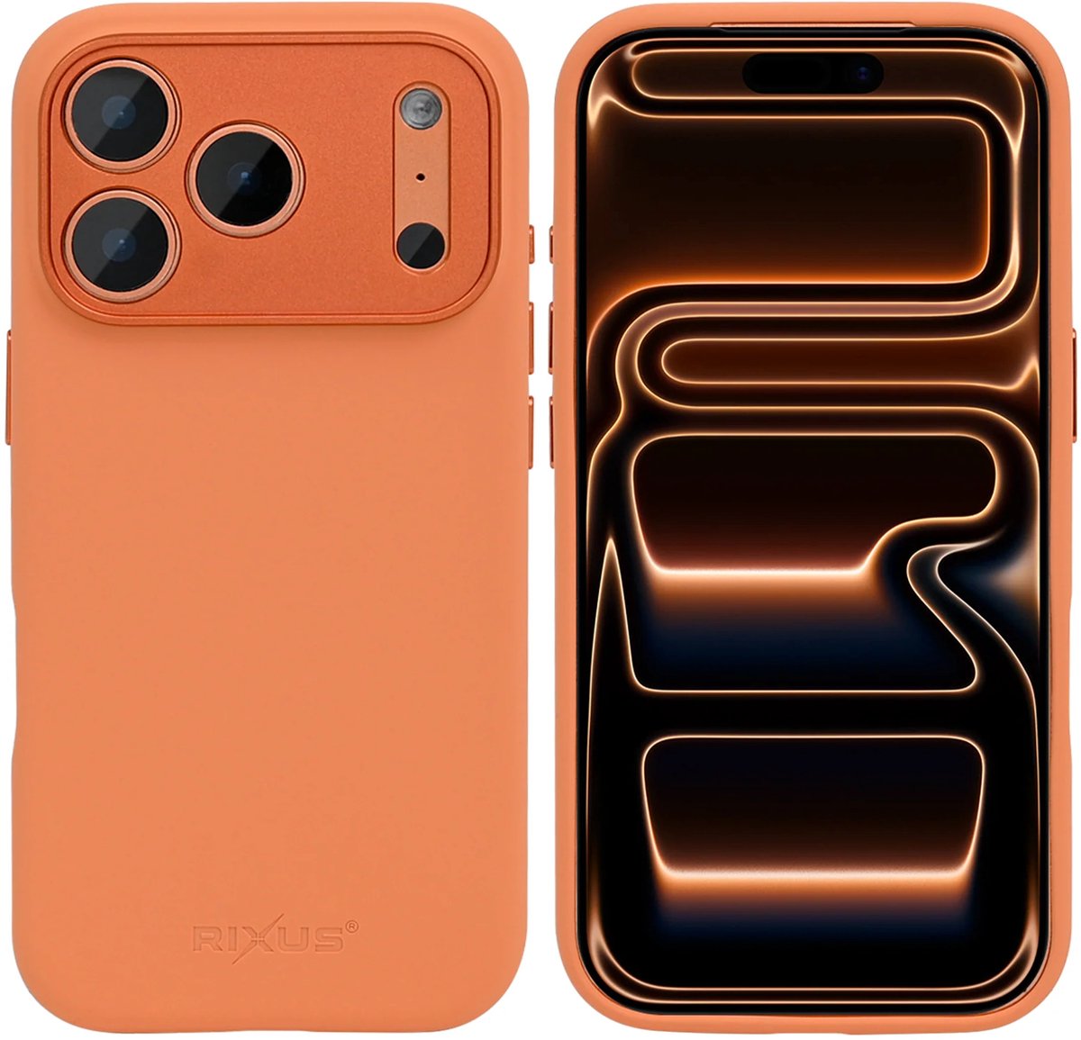 Rixus ProShield Case For Apple iPhone 17 Pro Max Orange