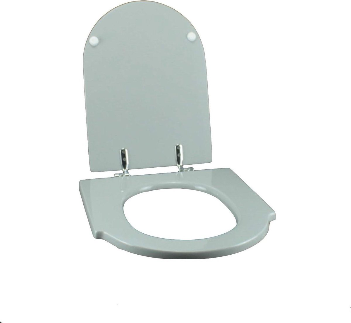 Toiletbril Hout - Toiletdeksel WC bril - Badkamer Upgrade - Soft Close Mechanisme - Universeel - Grijs