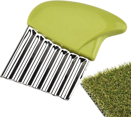 Onkruidborstel RVS - Voegenreiniger Tuin - Onkruid Verwijderen - Hefboomprincipe - 10.8 x 9.5 cm - Groen Blauw — afbeelding 5