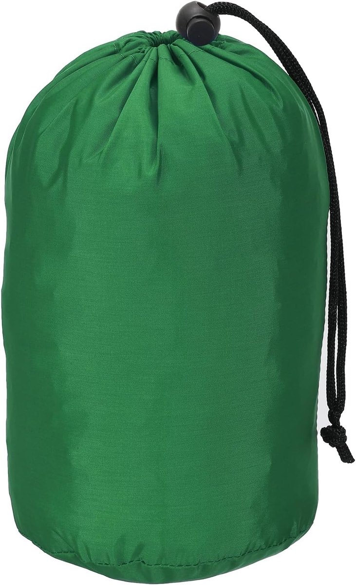 Stuff Sack, 5 x 10 Inch Waterdichte Outdoor Opbergzak Draagbare Trekkoord Stofklep Tas voor Camping, Groen