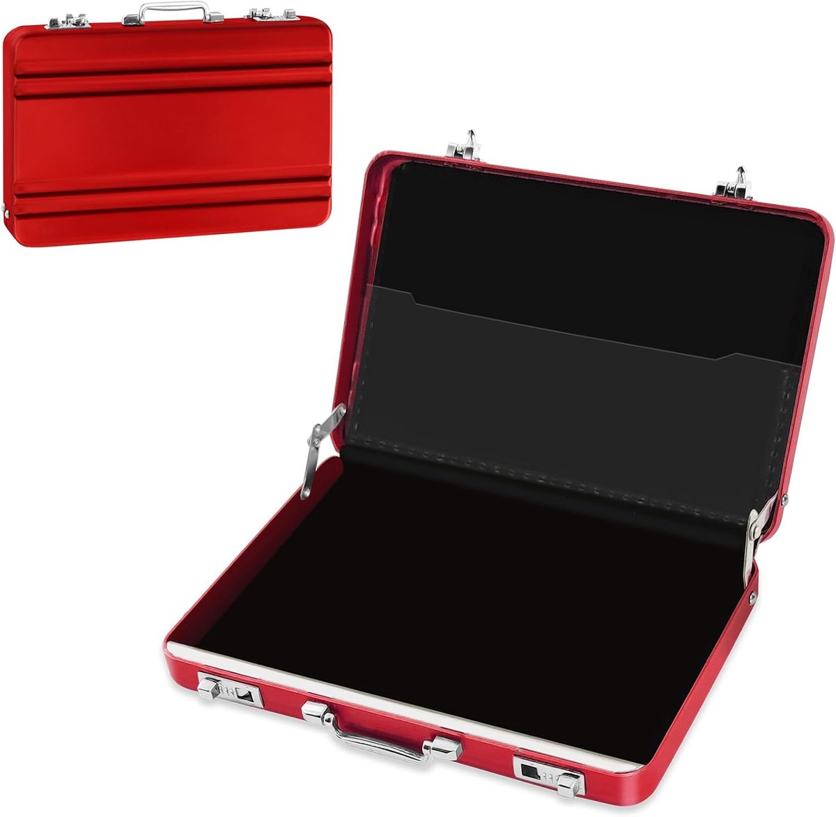 geldkoffer als geldgeschenk, cadeaubonnenverpakking, mini-aktkoffer, aluminium met kliksluiting, geldkoffer, creatieve cadeaus geschikt voor kinderen en vrienden