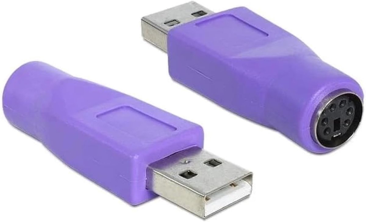 USB naar PS2, USB-adapter toetsenbord, PS2 vrouwelijk naar mannelijk