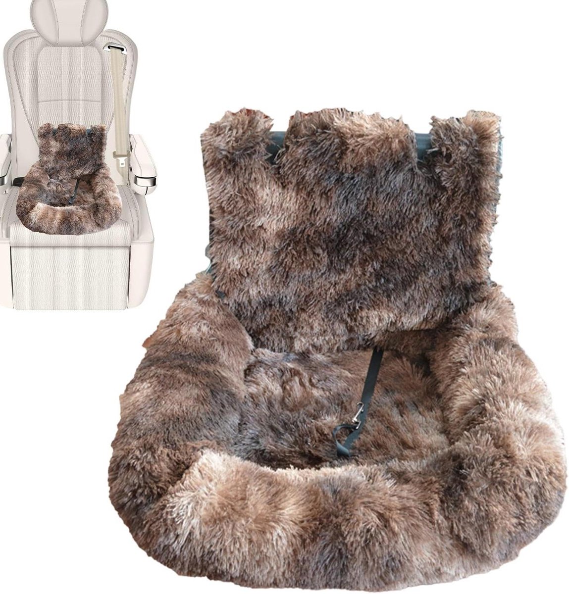 Autostoel voor Honden - Reiskussen Kat - Veilig Reizen - Antislip Ondergrond - 27 x 22 x 15 cm