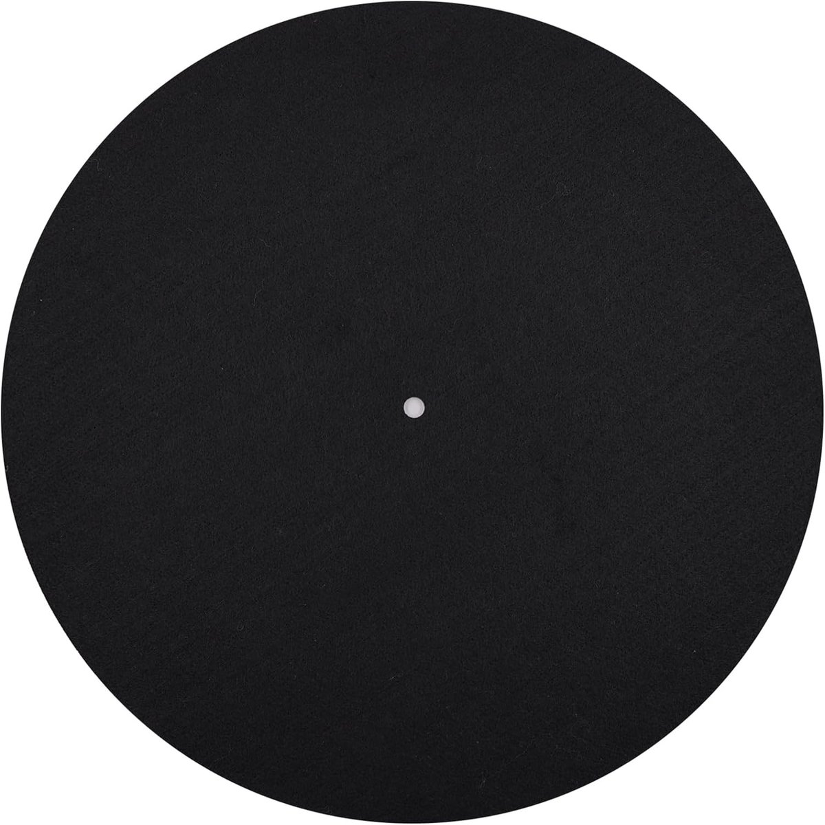3mm Draaitafelmat Zwart Glijmat voor Vinyl Platenspeler Draaitafel Plattegrond Glijmat voor Statische Reductie en Duidelijkere Geluidskwaliteit (30 cm)
