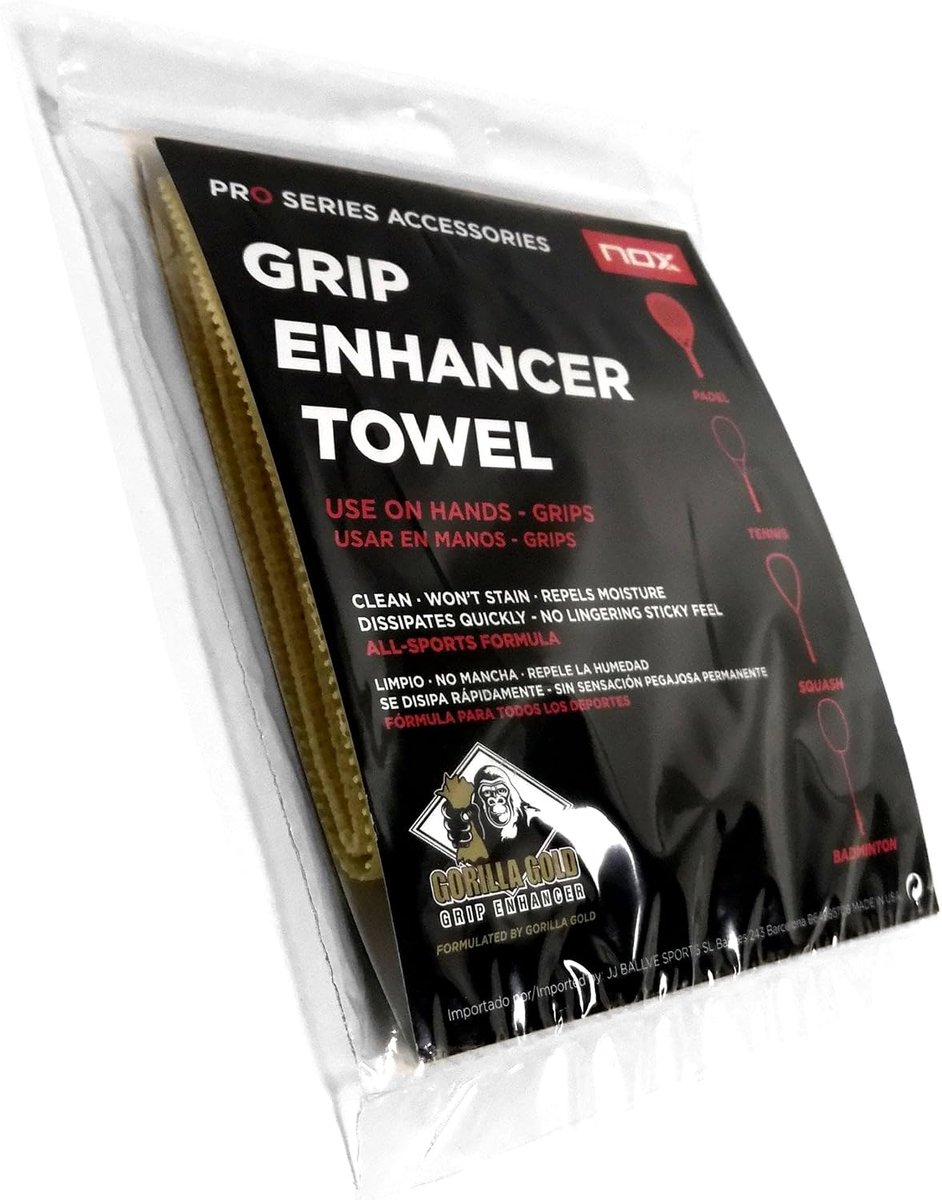 Paddle Booster Towel - Wit - 21x21x2cm - Verbeter grip en verminder blessures - ShopVlot