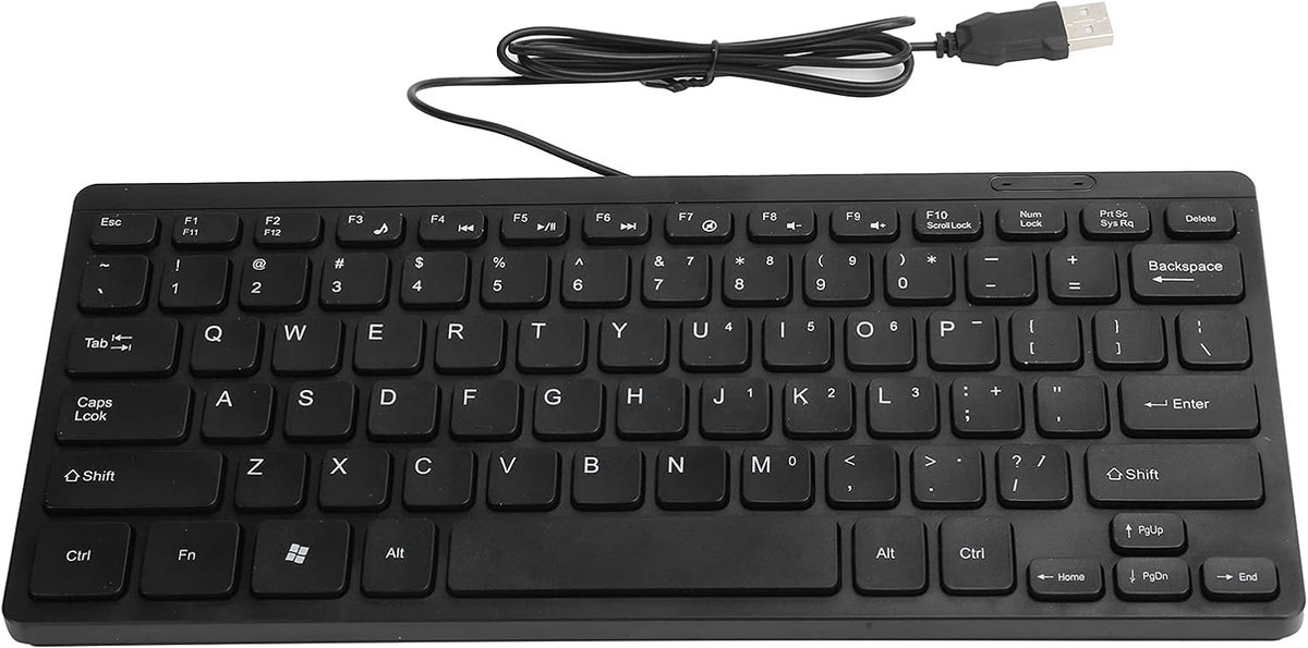 Mini toetsenbord met multimedia functies - waterdicht en draagbaar - ideaal voor laptop en desktop - SnelShoppen