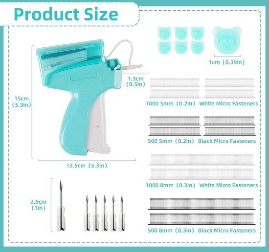 Stool Stich ilauke Micro Stitch Gun nietpistool kleding, etiketteerpistool kleding ...
