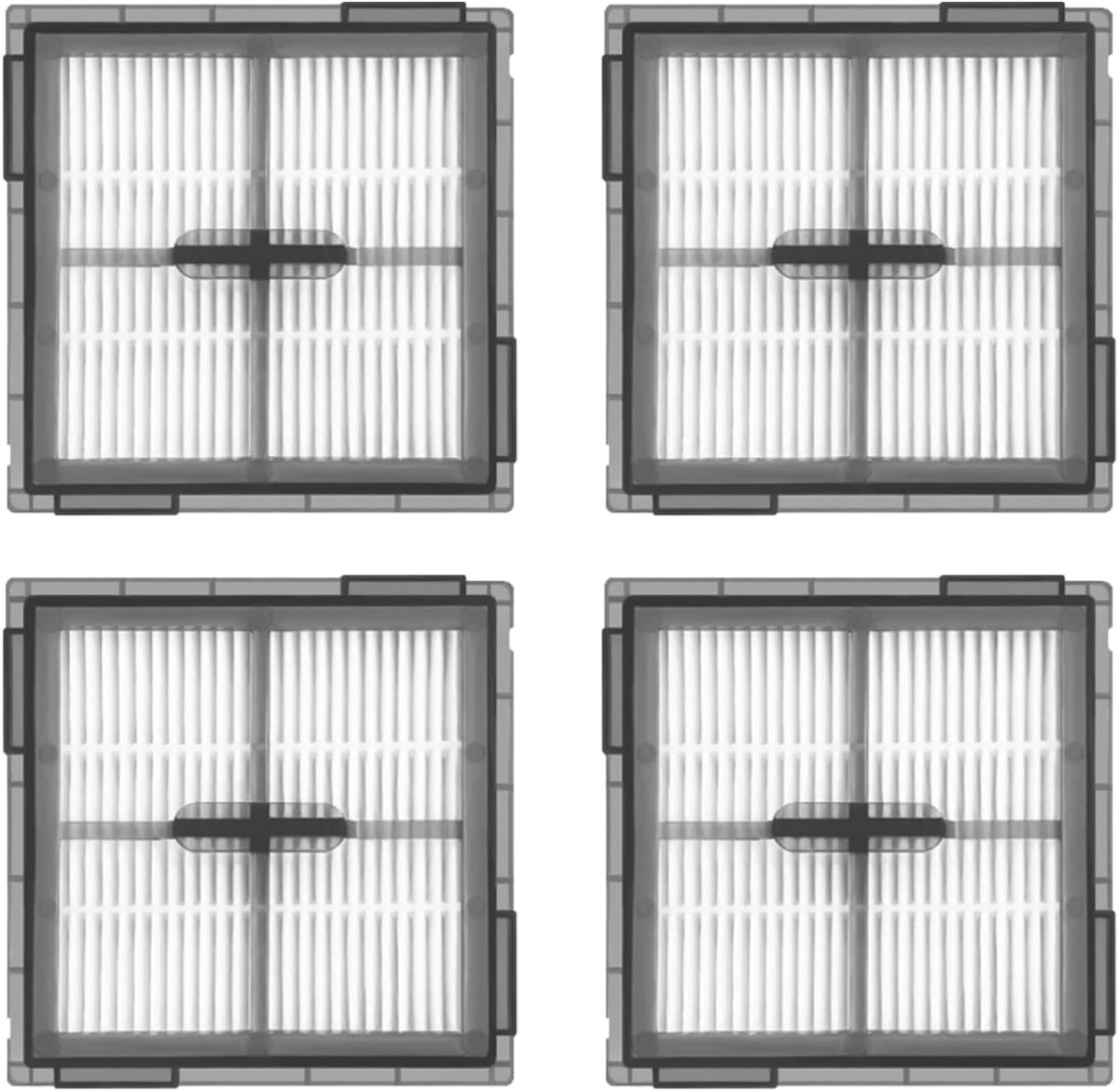 4 HEPA-filters voor Roborock Q10 S5+, accessoires voor Roborock stofzuigerrobot Q10 S5, Q10 X5, Q10 X5+, originele vervangingsfilters