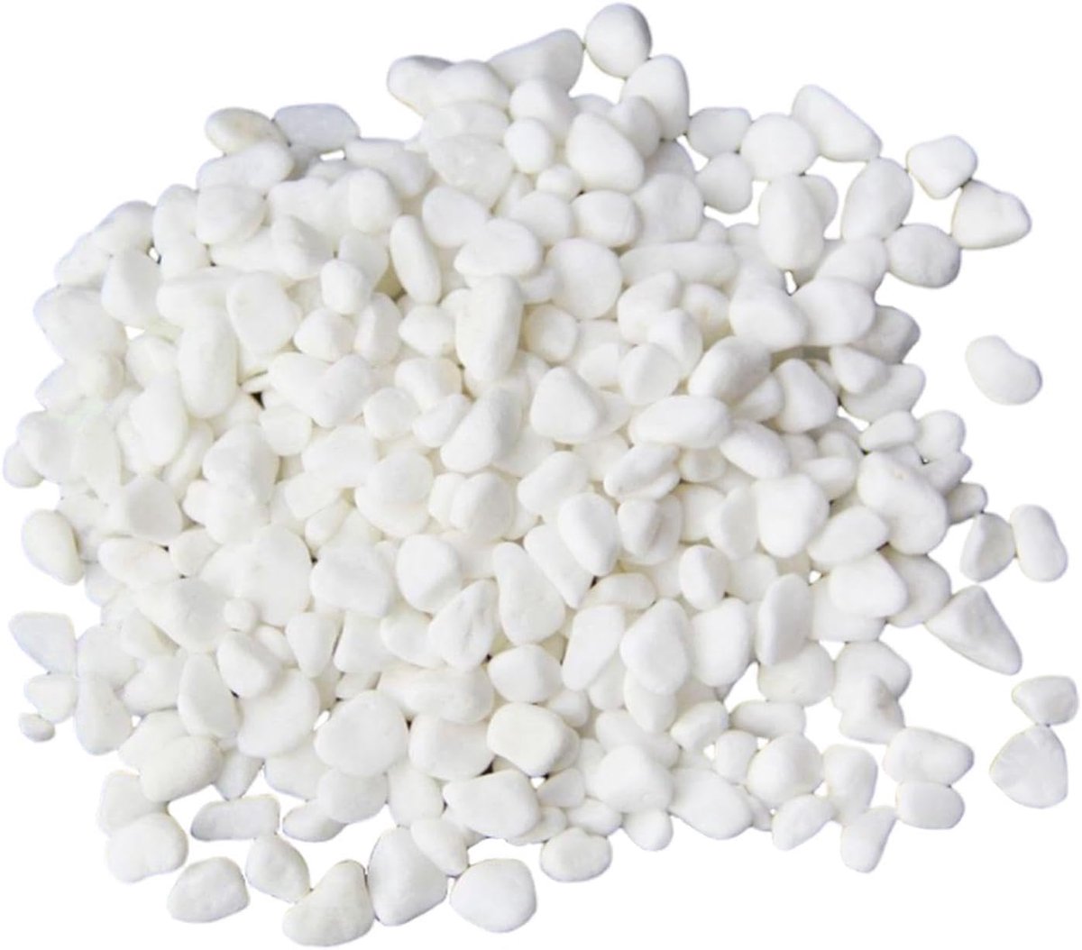SnelShoppen - 2 Packs Witte Decoratieve Steentjes voor Vazen, Natuurlijke Steentjes voor Landschappen, 160g, 4-6 mm, Geschikt voor Aquariums en Potpla