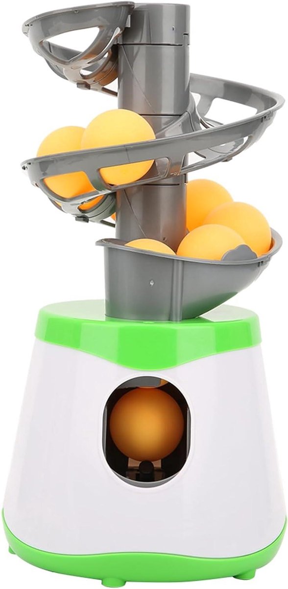 Tafeltennistrainer Automatische Ballenwerper - Pongmachine Oefenmachine - Beginners Oefenen - Automatische Ballenworp - 305 x 15 cm - Wit